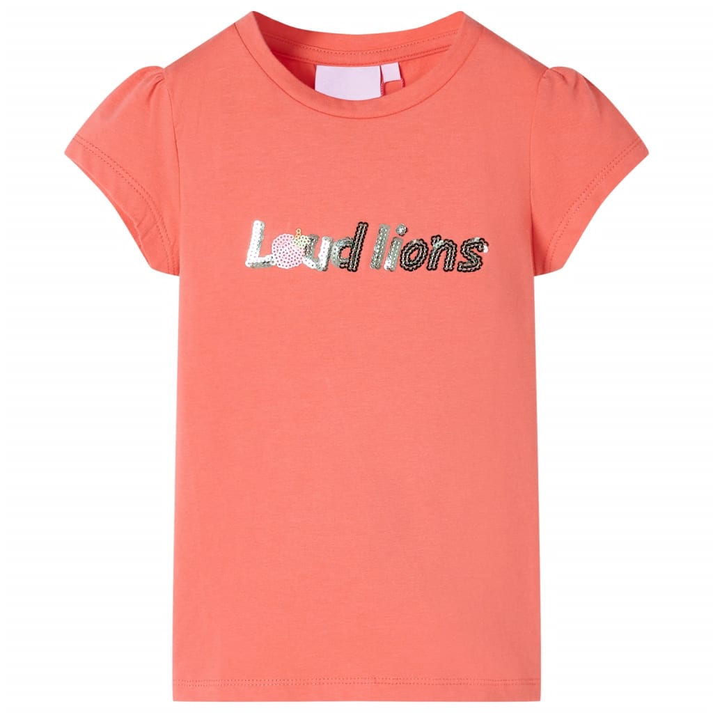 VidaXL Chemise enfant à manches courtes 104 corail