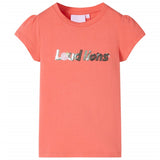VidaXL Chemise enfant à manches courtes 104 corail