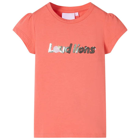 VidaXL Chemise enfant à manches courtes 116 corail