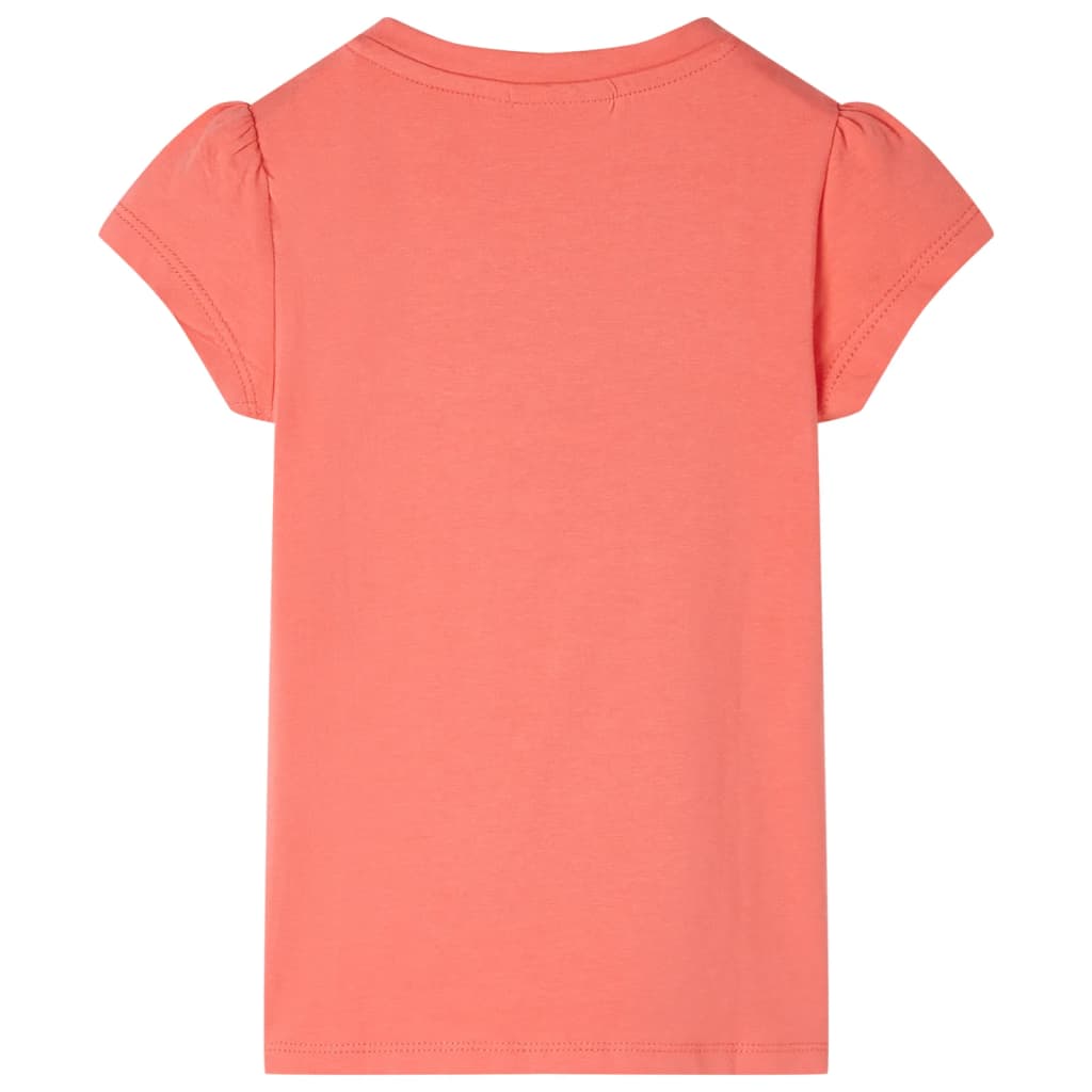 VidaXL Chemise enfant à manches courtes 116 corail