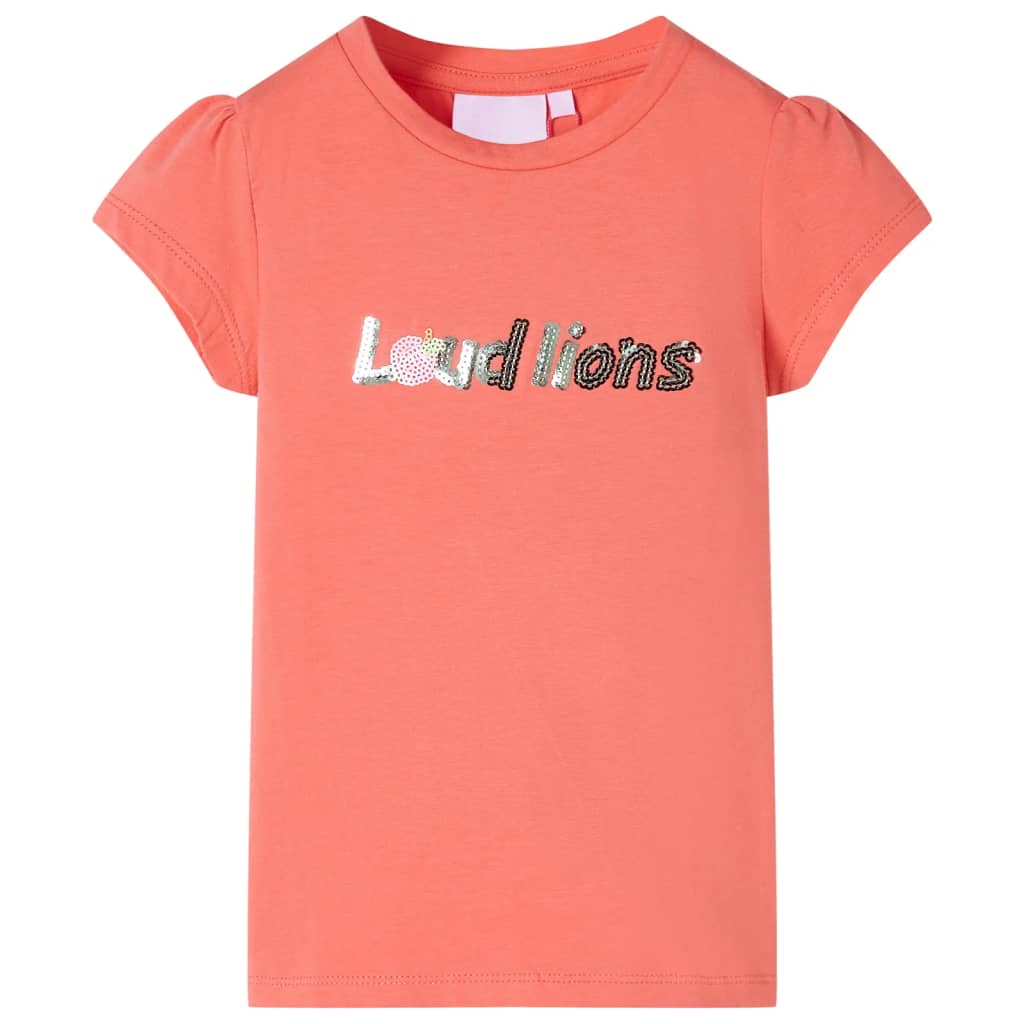 VidaXL Chemise enfant à manches courtes 140 corail