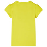VidaXL Chemise enfant à manches courtes 92 jaune vif