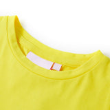 VidaXL Chemise enfant à manches courtes 92 jaune vif