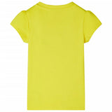VidaXL Chemise enfant à manches courtes 104 jaune vif