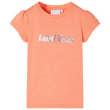 VidaXL Chemise enfant à manches courtes 92 orange fluo