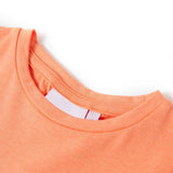 VidaXL Chemise enfant à manches courtes 92 orange fluo