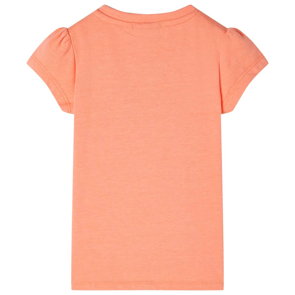 VidaXL Chemise enfant à manches courtes 104 orange fluo