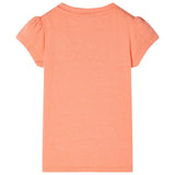 VidaXL Chemise enfant à manches courtes 104 orange fluo