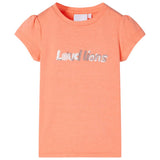 VidaXL Chemise enfant à manches courtes 116 orange fluo