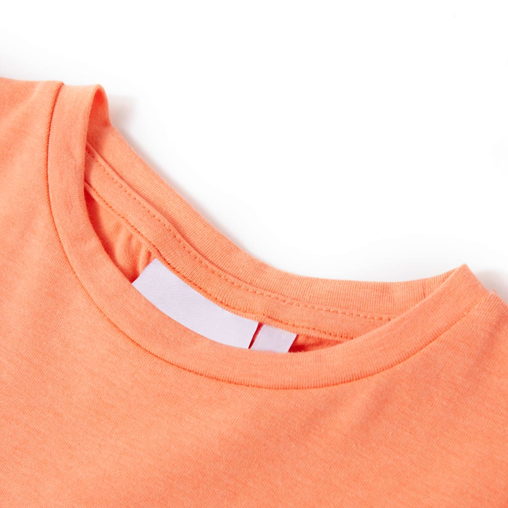 VidaXL Chemise enfant à manches courtes 116 orange fluo