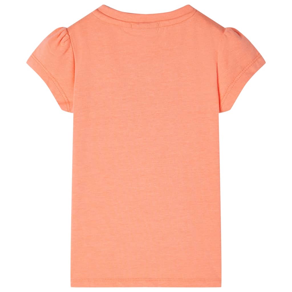 VidaXL Chemise enfant à manches courtes 128 orange fluo