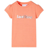 VidaXL Chemise enfant à manches courtes 140 orange fluo