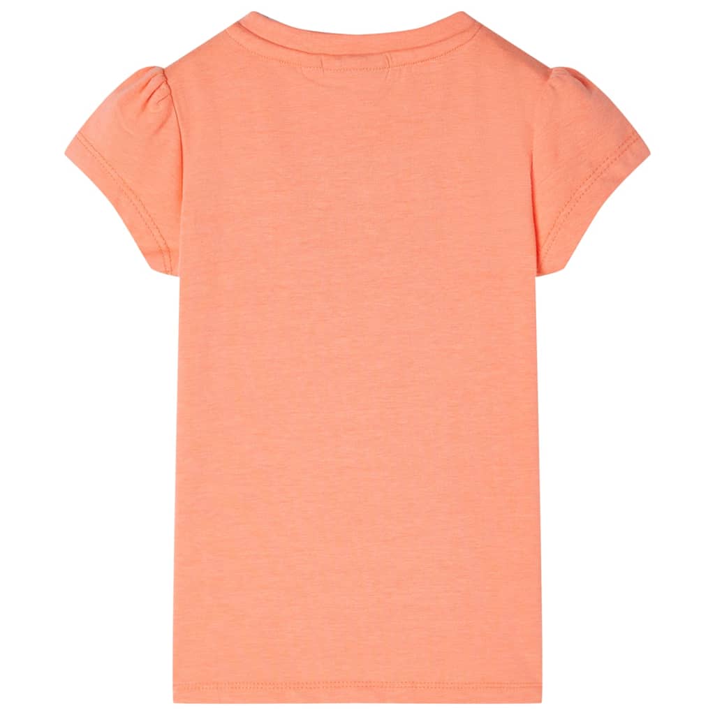 VidaXL Chemise enfant à manches courtes 140 orange fluo