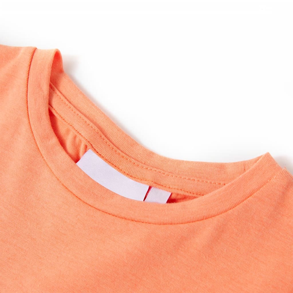 VidaXL Chemise enfant à manches courtes 140 orange fluo