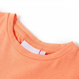 VidaXL Chemise enfant à manches courtes 140 orange fluo