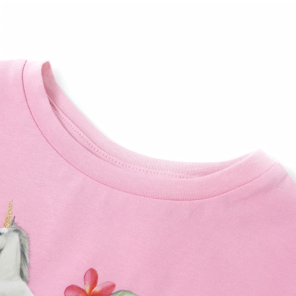 VidaXL Chemise enfant à manches courtes 104 rose vif