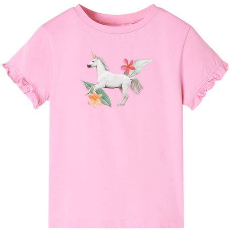 VidaXL Chemise enfant à manches courtes 116 rose vif