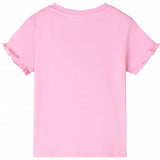 VidaXL Chemise enfant à manches courtes 128 rose vif