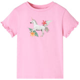 VidaXL Chemise enfant à manches courtes 140 rose vif