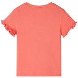 VidaXL Chemise enfant à manches courtes 92 corail