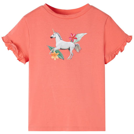 VidaXL Chemise enfant à manches courtes 104 corail