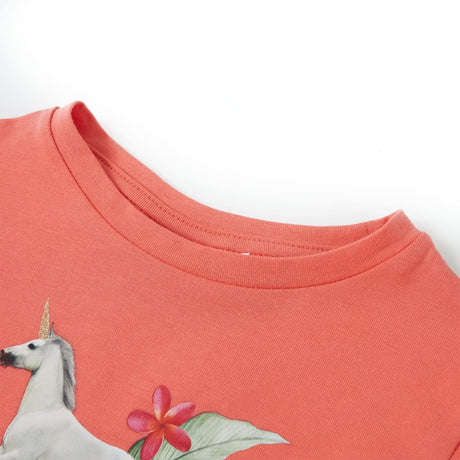 VidaXL Chemise enfant à manches courtes 104 corail