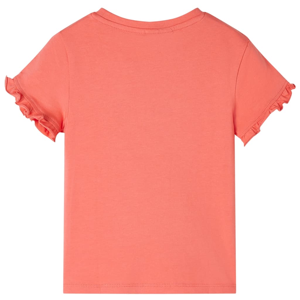 VidaXL Chemise enfant à manches courtes 116 corail