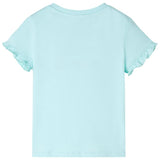 VidaXL Chemise enfant à manches courtes 92 bleu mer clair