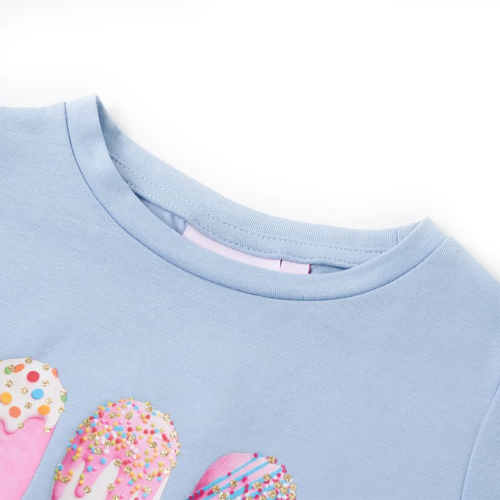 VidaXL Chemise enfant 140 bleu