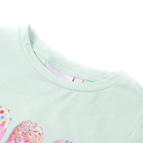 VidaXL Chemise enfant 128 menthe clair