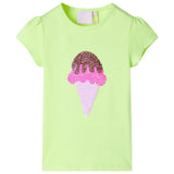 VidaXL Chemise enfant 140 jaune fluo
