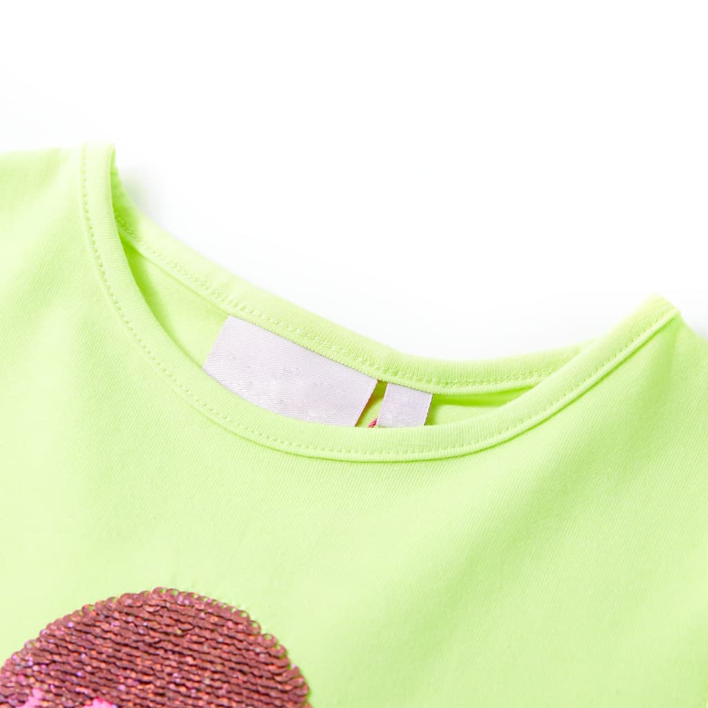 VidaXL Chemise enfant 140 jaune fluo
