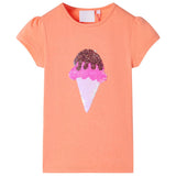 VidaXL Chemise enfant 104 orange fluo