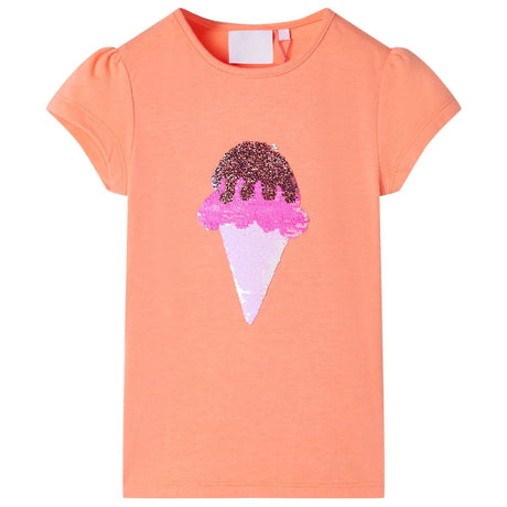 VidaXL Chemise enfant 104 orange fluo