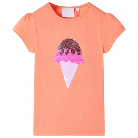 VidaXL Chemise enfant 128 orange fluo