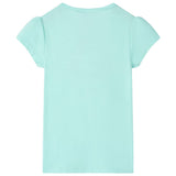 VidaXL Chemise enfant 104 bleu mer clair