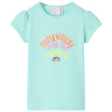 VidaXL Chemise enfant 128 bleu mer clair
