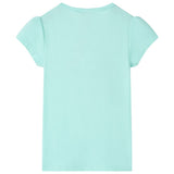 VidaXL Chemise enfant 128 bleu mer clair