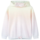 VidaXL Pull enfant à capuche 92 étoiles blanc