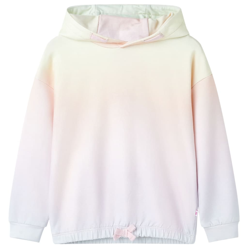 VidaXL Pull enfant à capuche 116 étoiles blanc