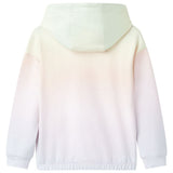 VidaXL pull enfant à capuche 128 étoiles blanc