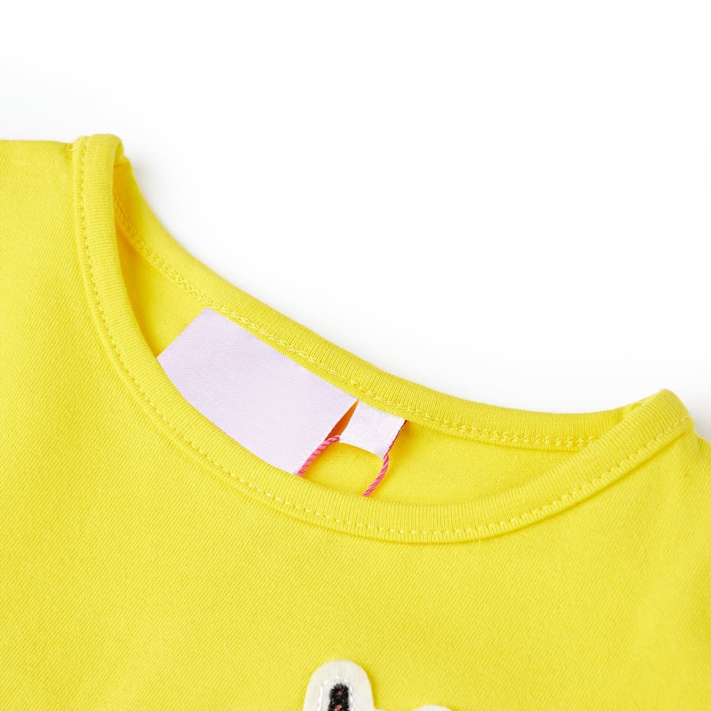 VidaXL Chemise enfant 104 jaune vif