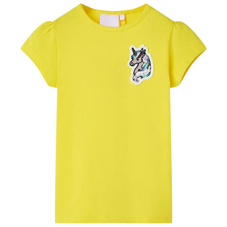 VidaXL Chemise enfant 140 jaune vif