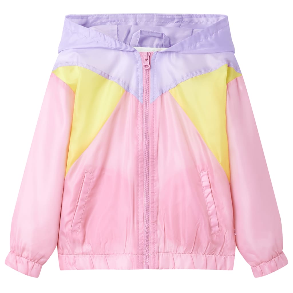 VidaXL Veste enfant avec capuche et fermeture éclair 116 multicolore