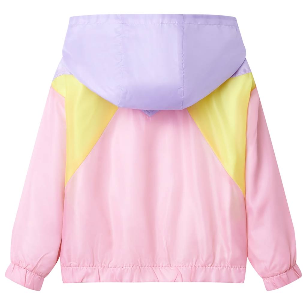 VidaXL Veste enfant avec capuche et fermeture éclair 116 multicolore