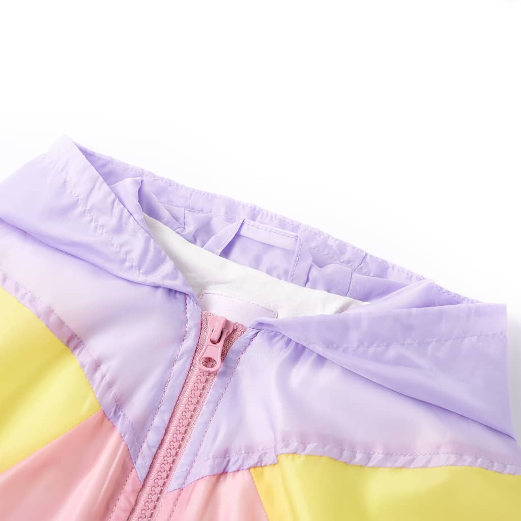 VidaXL Veste enfant avec capuche et fermeture éclair 128 multicolore