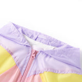 VidaXL Veste enfant avec capuche et fermeture éclair 128 multicolore