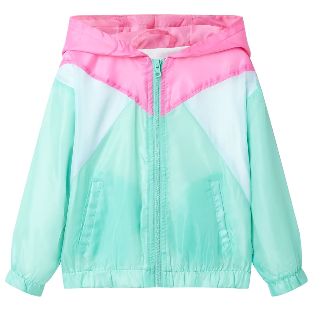 VidaXL Veste enfant avec capuche et fermeture éclair 104 multicolore