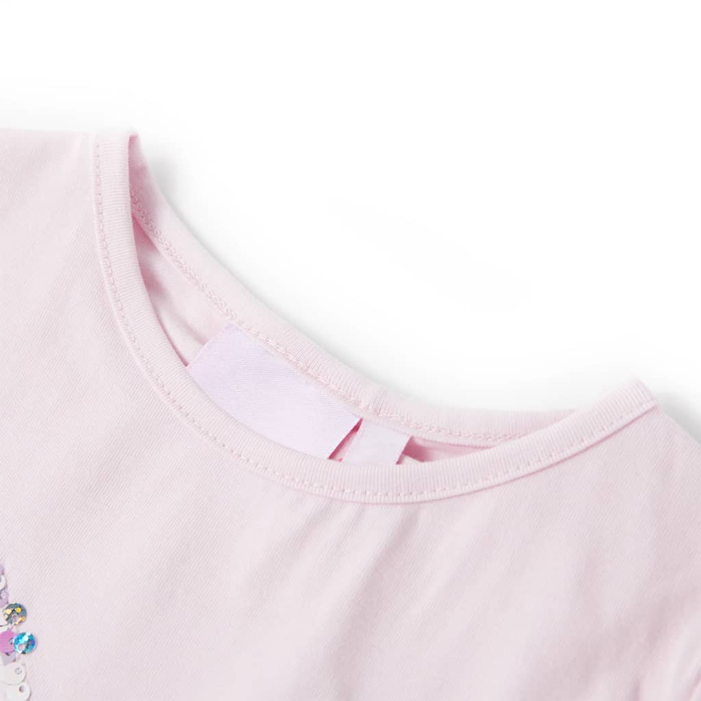 VidaXL Chemise enfant à manches courtes 92 rose tendre
