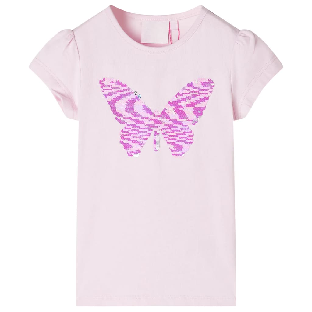 VidaXL Chemise enfant à manches courtes 104 rose tendre